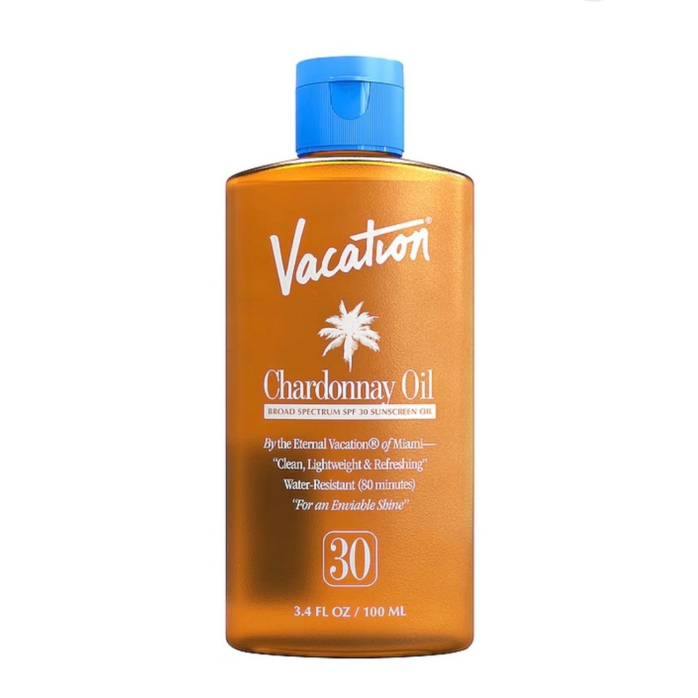 Vacation Chardonnay Oil SPF 30 Broad Spectrum Sunscreen Oil 3.4 fl oz New